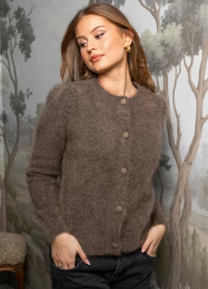 Missmaya - Ulla Mohair Cardigan - Taupe